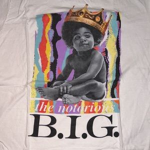 The notorious B.I.G white t shirt